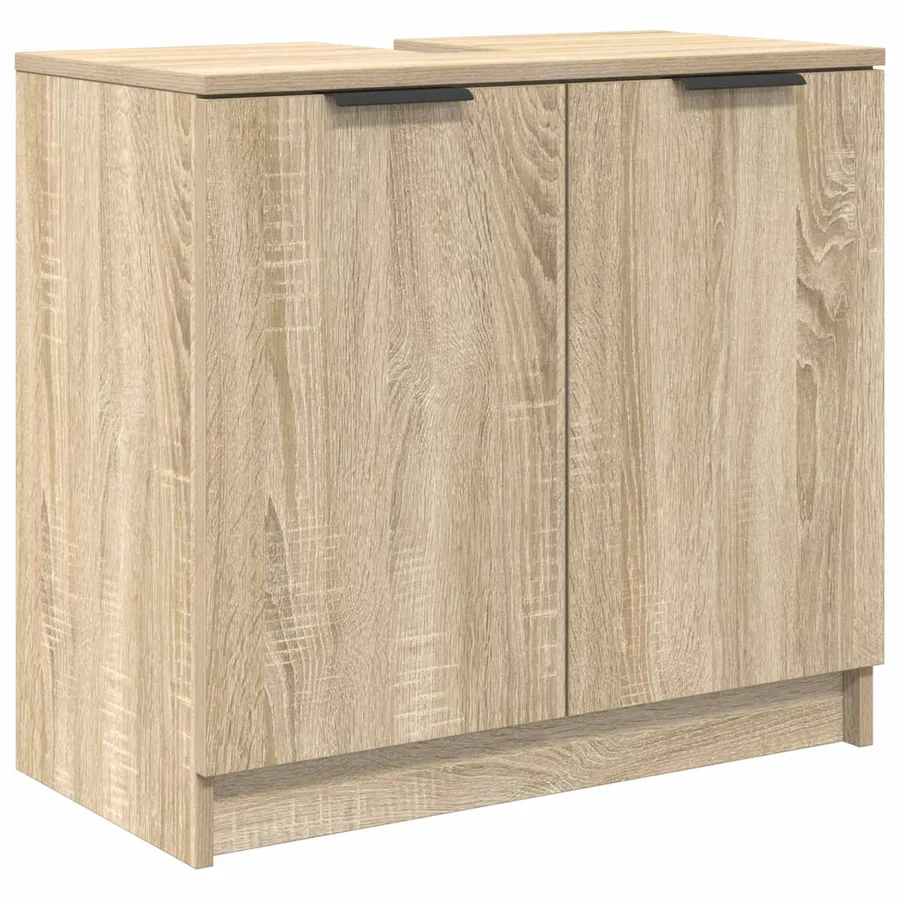 Cabinet de salle de bain Chêne Sonoma 64,5 x 33,5 x 59 cm - 2