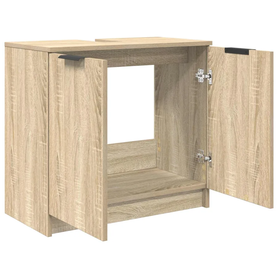 Cabinet de salle de bain Chêne Sonoma 64,5 x 33,5 x 59 cm - 5