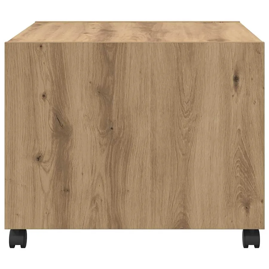 Table basse Chêne artisanal 55 x 55 x 45cm Bois d'ingénierie - 7