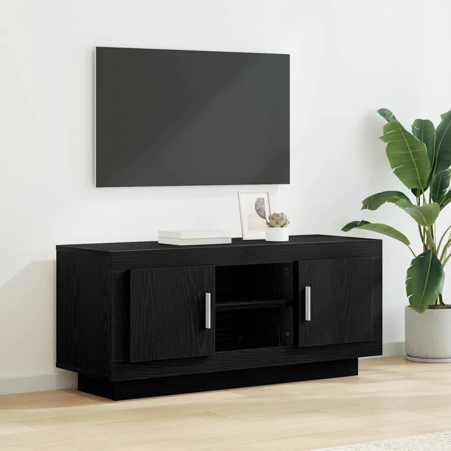 Meuble TV Chêne noir 102 x 35 x 45 cm Bois d'ingénierie