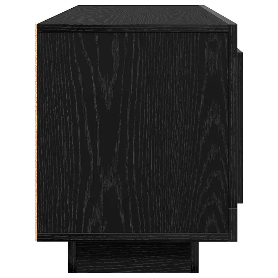 Meuble TV Chêne noir 102 x 35 x 45 cm Bois d'ingénierie - 7