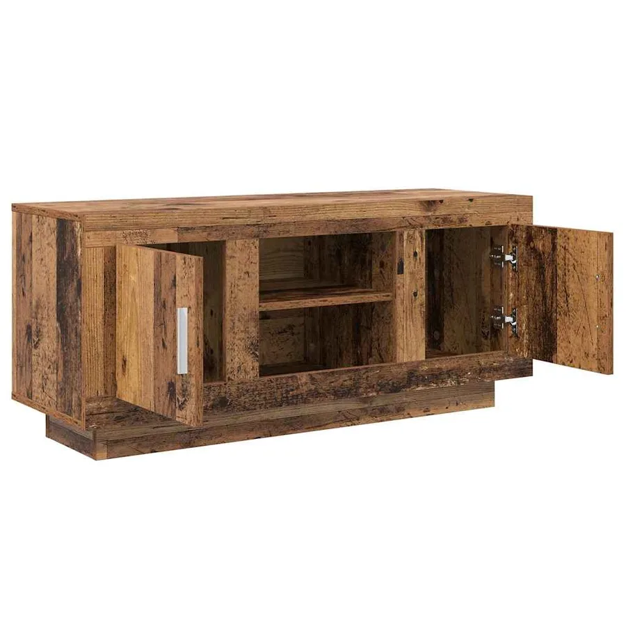 Meuble TV Bois Ancien 102 x 35 x 45 cm Bois d'ingénierie - 5