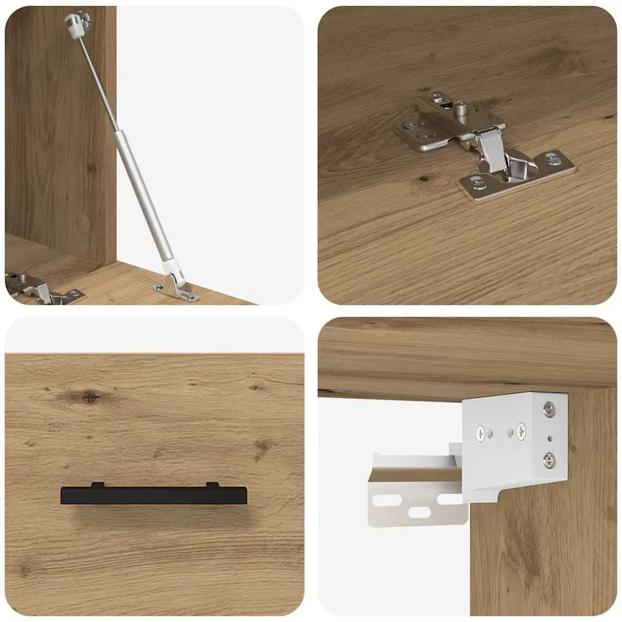 Meuble mural 100 x 36.5 x 35 cm Bois d'ingénierie - 9