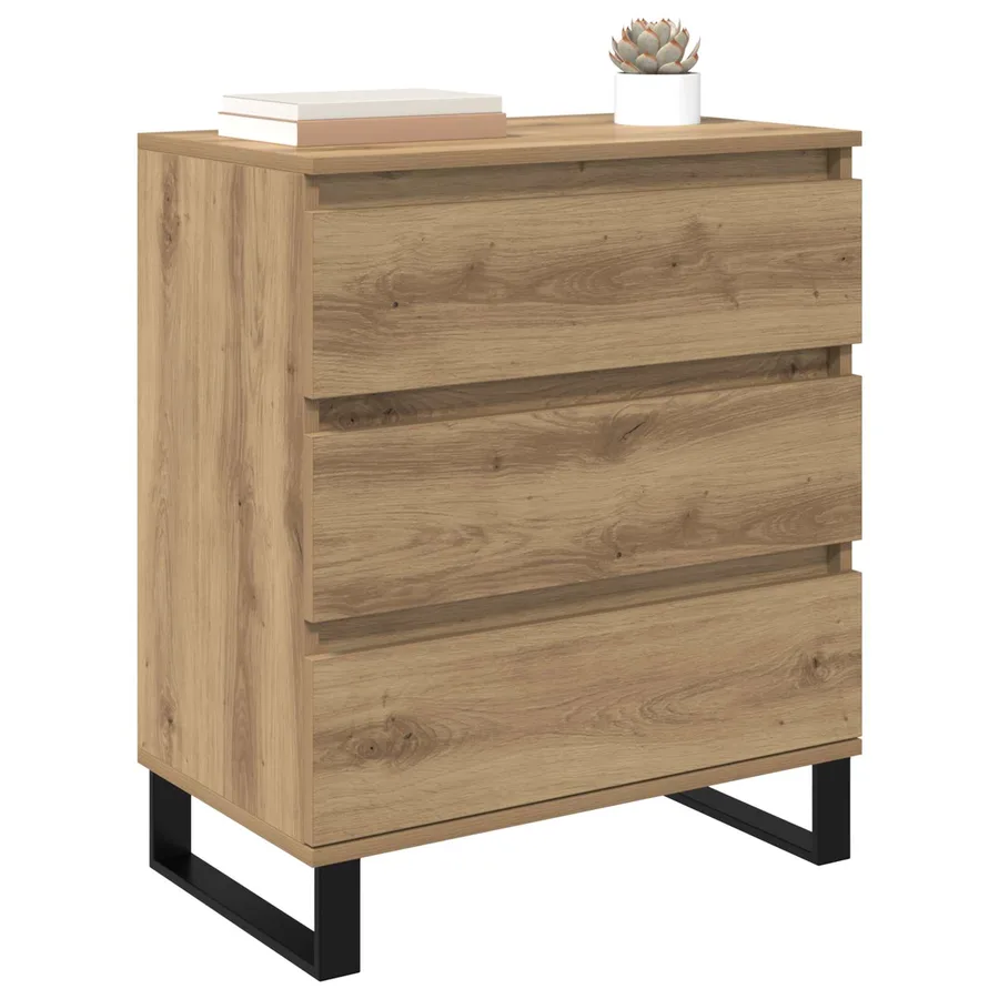 Buffet Chêne artisanal 60 x 35 x 70 cm Bois d'ingénierie - 3