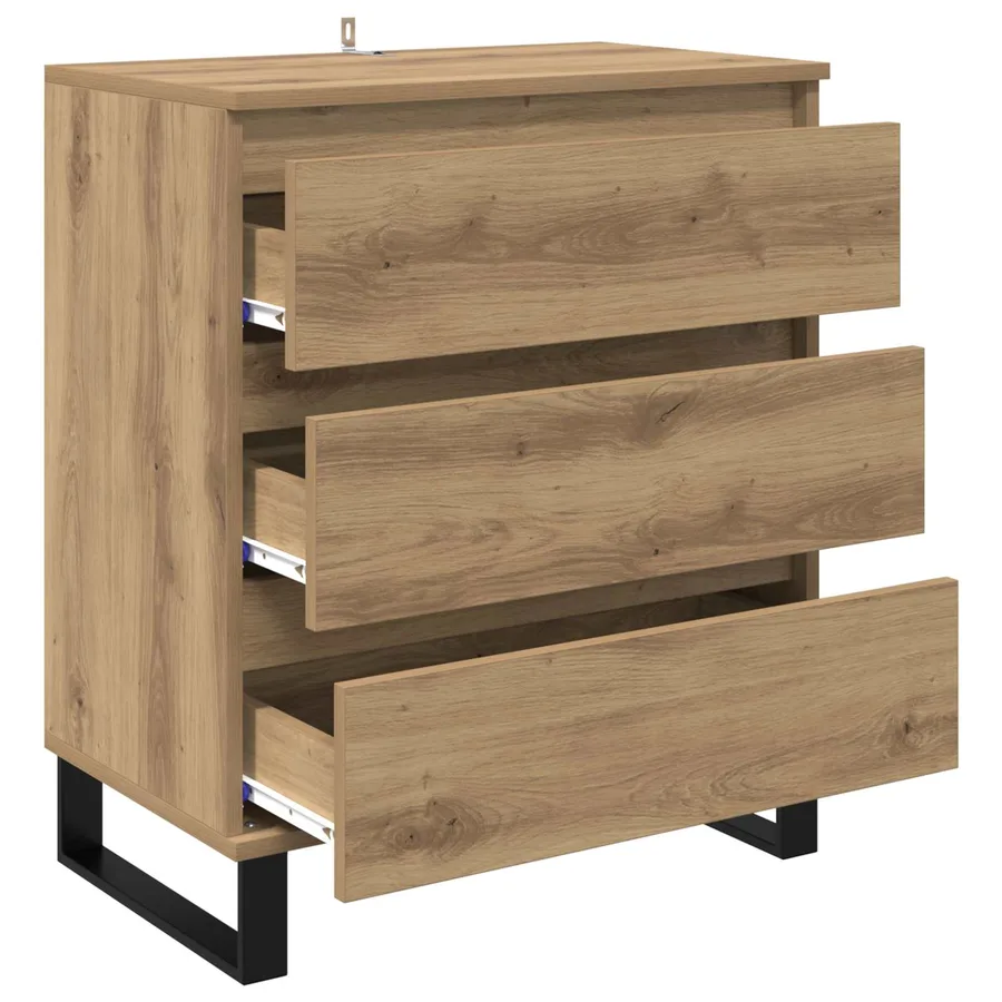 Buffet Chêne artisanal 60 x 35 x 70 cm Bois d'ingénierie - 5