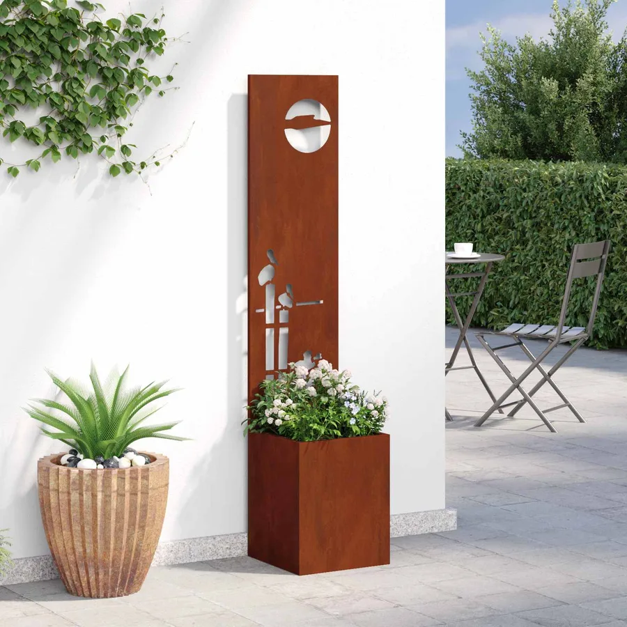 Écran de confidentialité de jardin Fretwork Rouillé 32 x 150 cm - 4