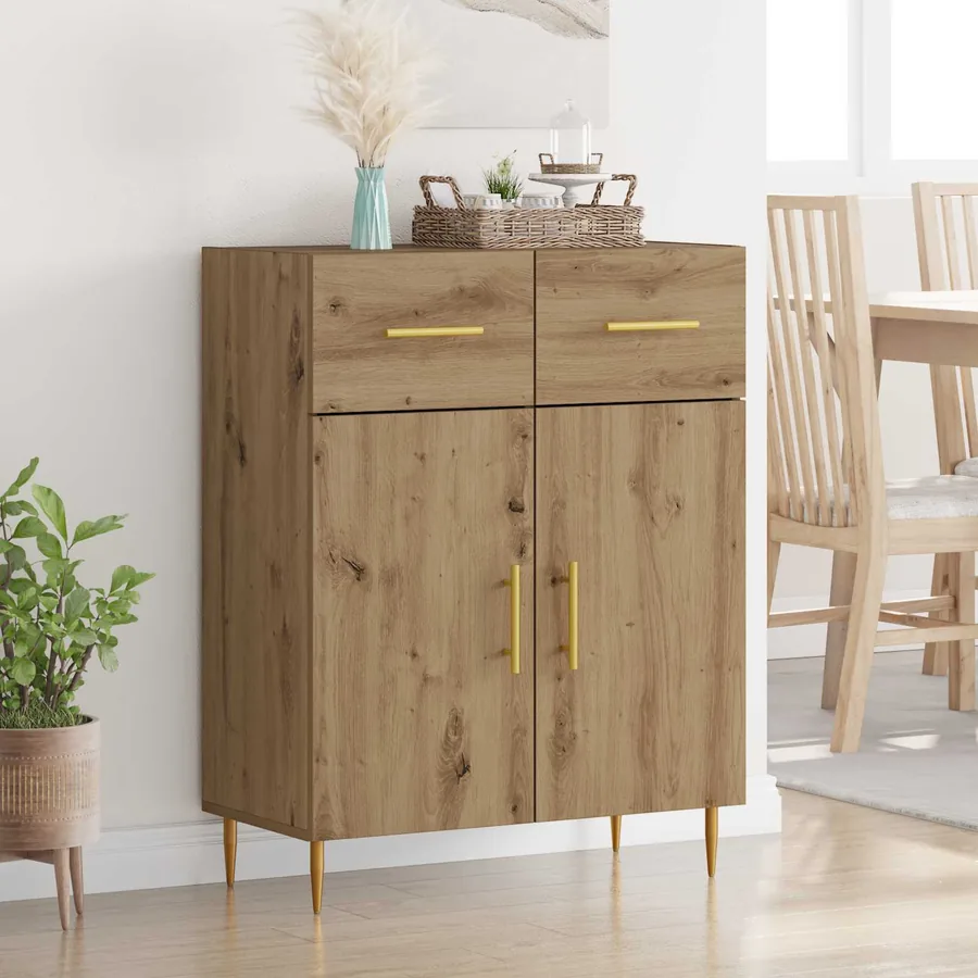 Buffet Chêne artisanal 69,5 x 34 x 90 cm Bois d'ingénierie