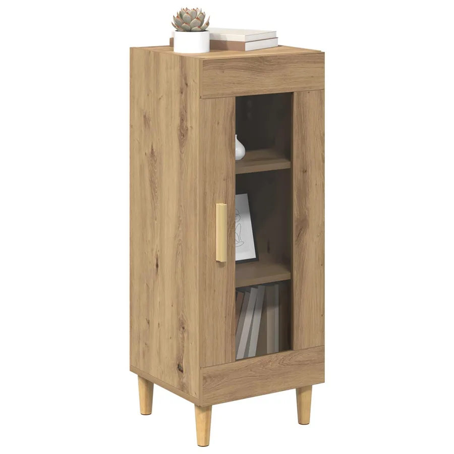 Buffet Chêne artisanal 34,5 x 32,5 x 90 cm Bois d'ingénierie - 3