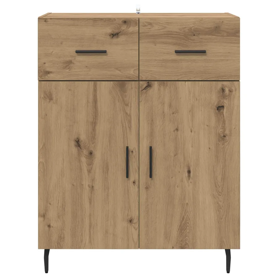 Buffet Chêne artisanal 69,5 x 34 x 90 cm Bois d'ingénierie - 6