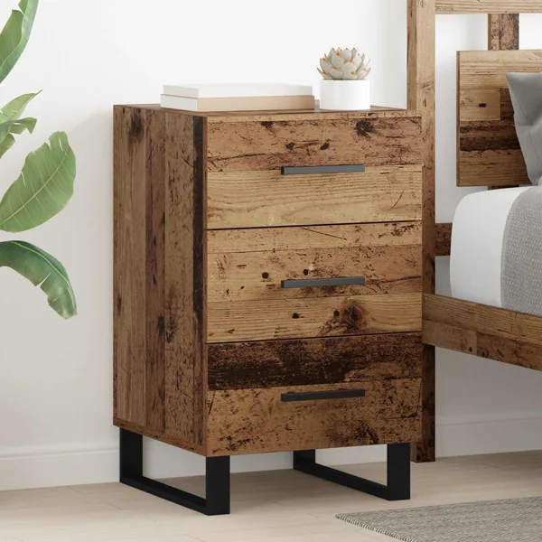 Cabinet de chevet Bois Ancien 40 x 40 x 66 cm Bois d'ingénierie