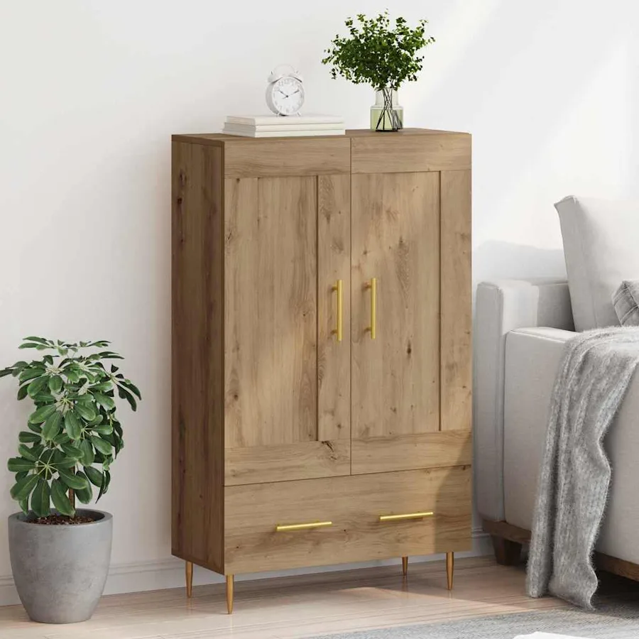 Haut Armoire Chêne artisanal 69,5 x 31 x 115 cm - 4