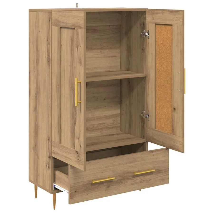Haut Armoire Chêne artisanal 69,5 x 31 x 115 cm - 5