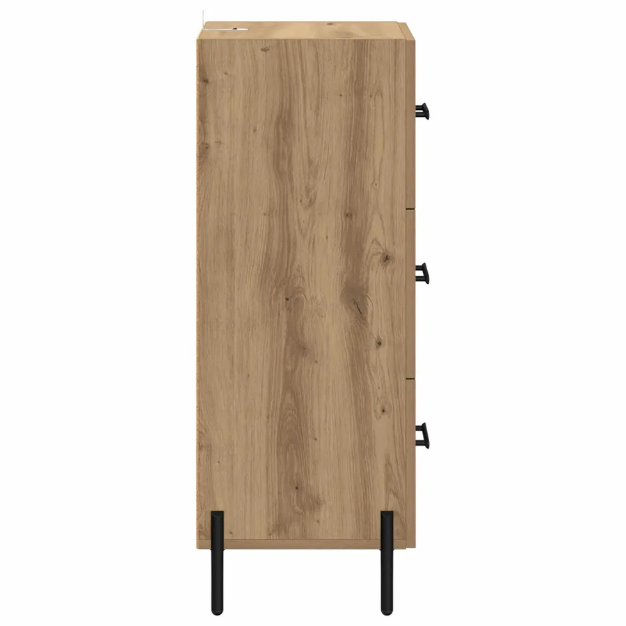 Buffet chêne artisanal 34 x 34,5 x 90 cm Bois d'ingénierie - 7