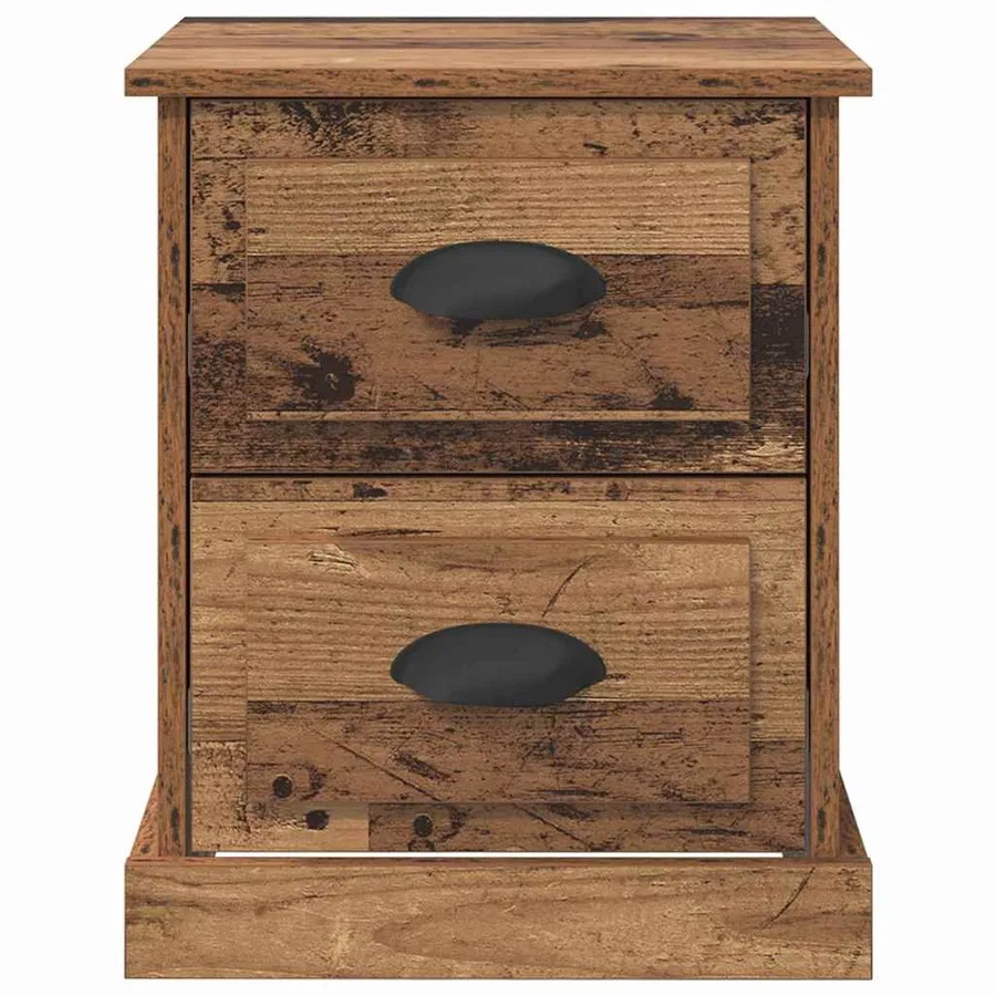Cabinet de chevet 2 pcs Bois ancien 39 x 39 x 47.5 cm - 7