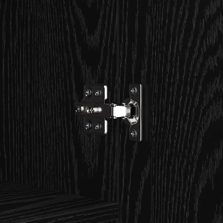 Buffet Chêne noir 69,5 x 34 x 90 cm Bois d'ingénierie - 11