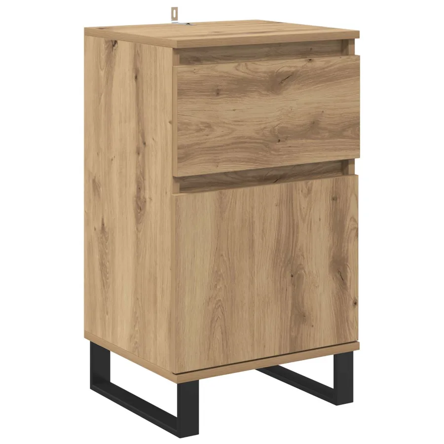 Buffet chêne artisanal 35 x 40 x 70 cm Bois d'ingénierie - 2