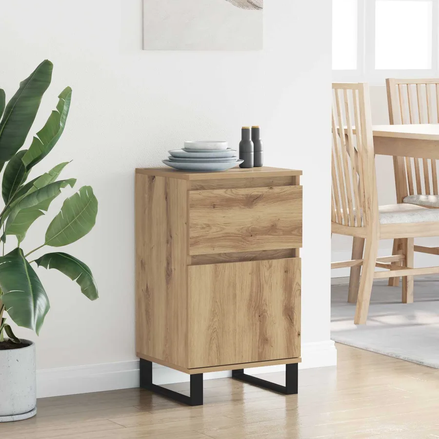 Buffet chêne artisanal 35 x 40 x 70 cm Bois d'ingénierie - 4