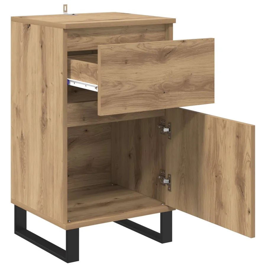Buffet chêne artisanal 35 x 40 x 70 cm Bois d'ingénierie - 5