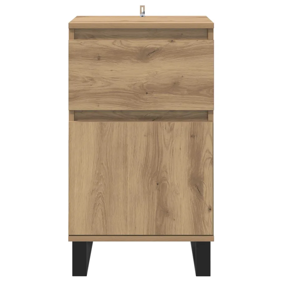 Buffet chêne artisanal 35 x 40 x 70 cm Bois d'ingénierie - 6