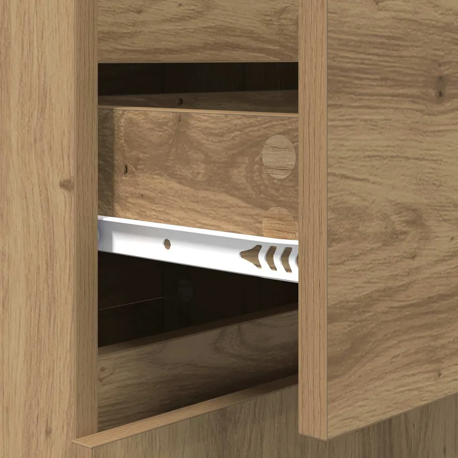 Buffet chêne artisanal 35 x 40 x 70 cm Bois d'ingénierie - 8