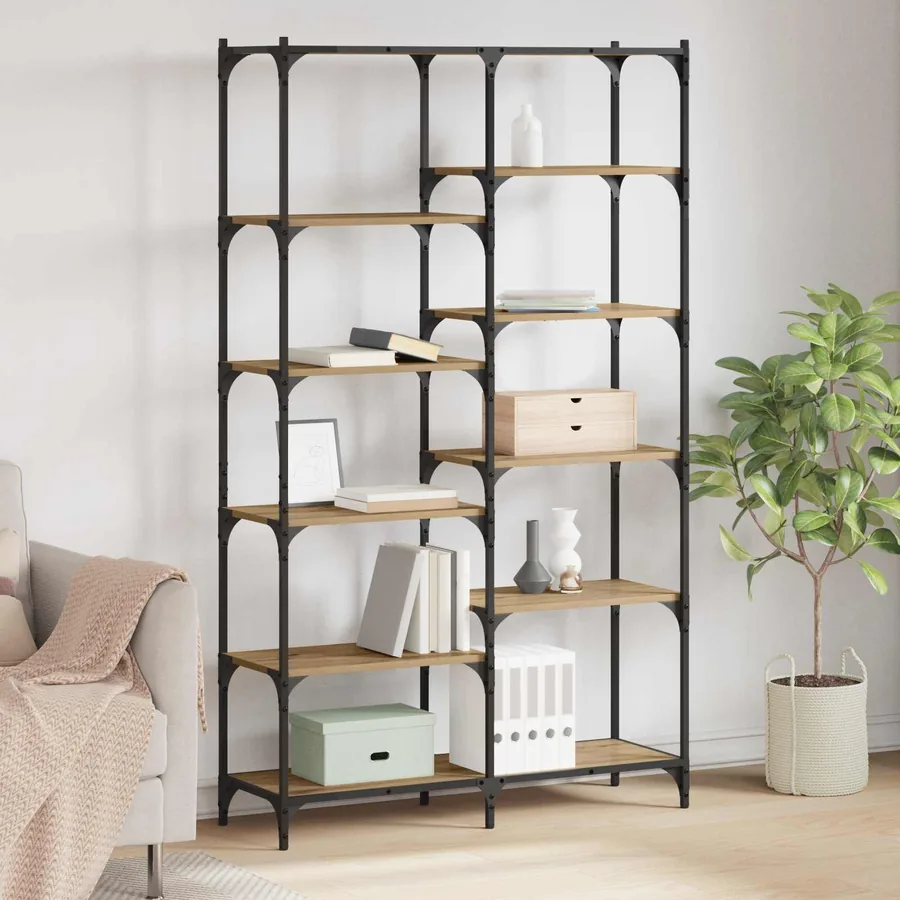 Étagère 9 niveaux 100 x 32 x 170 cm Bois d'ingénierie