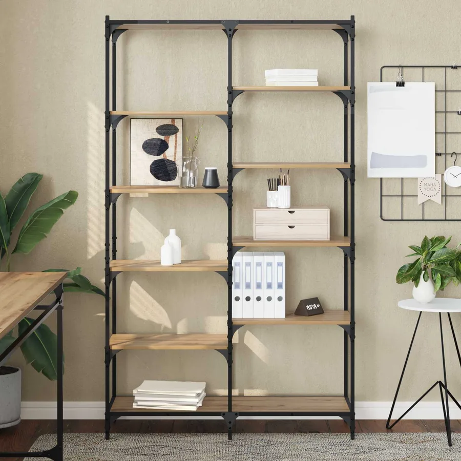 Étagère 9 niveaux 100 x 32 x 170 cm Bois d'ingénierie - 4
