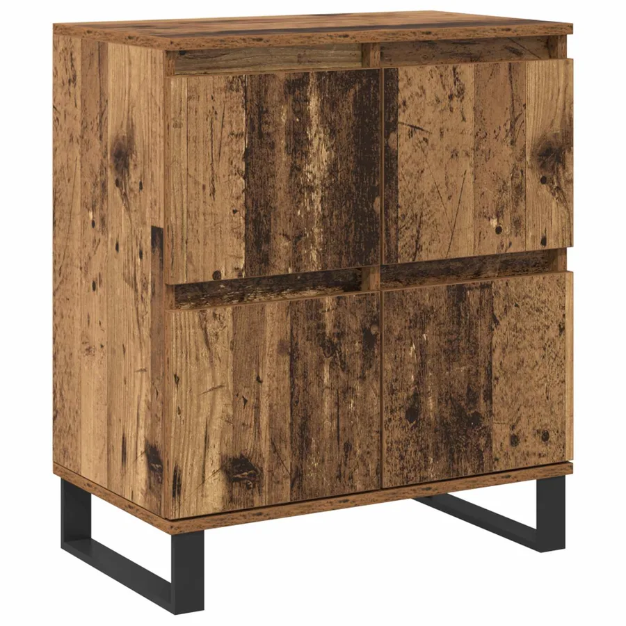 Buffet 2 pcs Bois ancien 60 x 35 x 70 cm - 5