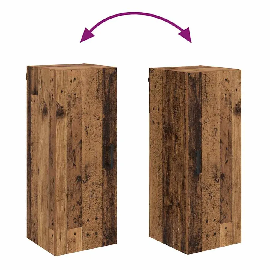 Meuble mural Bois Ancien 34,5 x 34 x 90 cm Bois d'ingénierie - 10