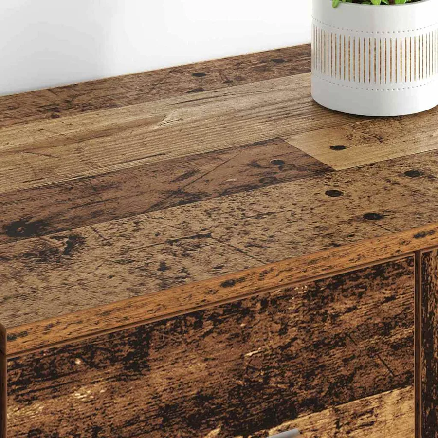 Buffets avec tiroir Corona 2 pcs Bois Ancien 59 x 39 x 80 cm - 4