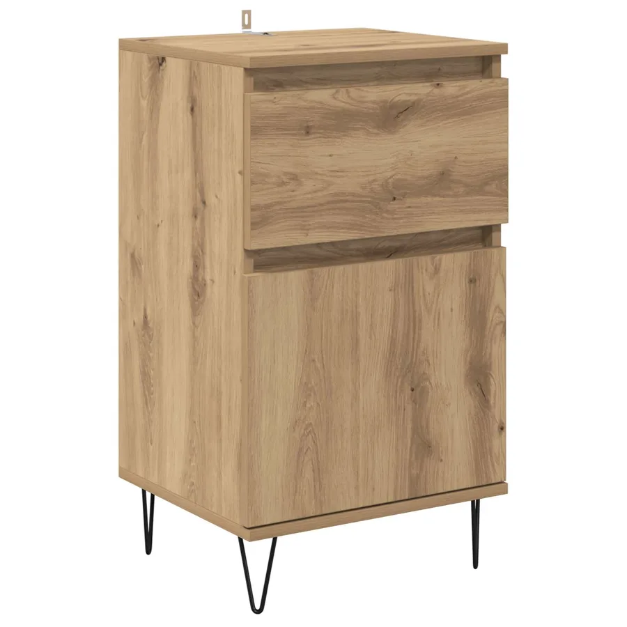 Buffet chêne artisanal 35 x 40 x 70 cm Bois d'ingénierie - 2