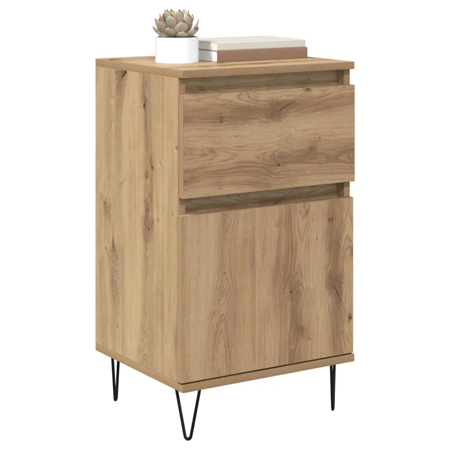 Buffet chêne artisanal 35 x 40 x 70 cm Bois d'ingénierie - 3