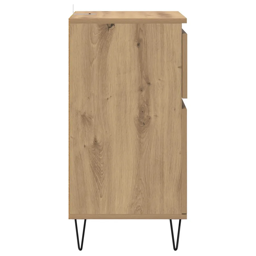Buffet chêne artisanal 35 x 40 x 70 cm Bois d'ingénierie - 7