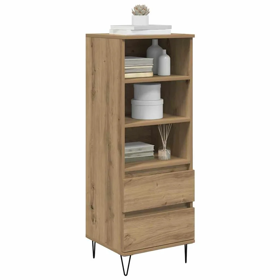 Haut Armoire Chêne artisanal 40 x 36 x 110 cm Bois d'ingénierie - 3