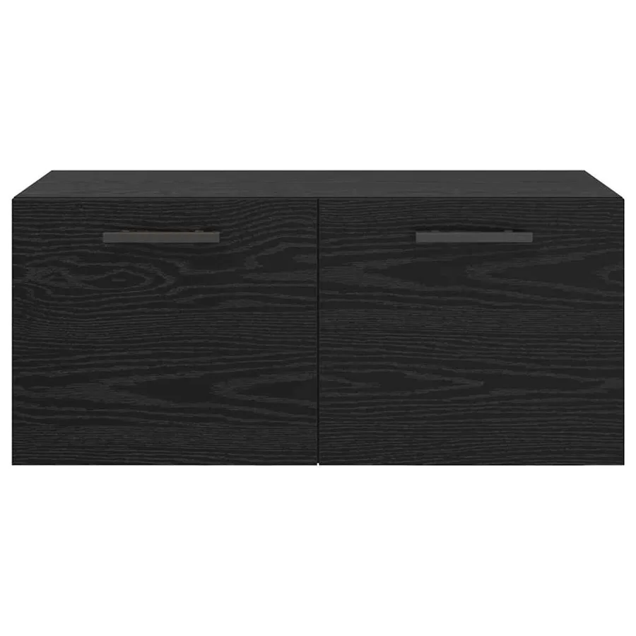 Meuble mural Chêne noir 80 x 36.5 x 35 cm Bois d'ingénierie - 6