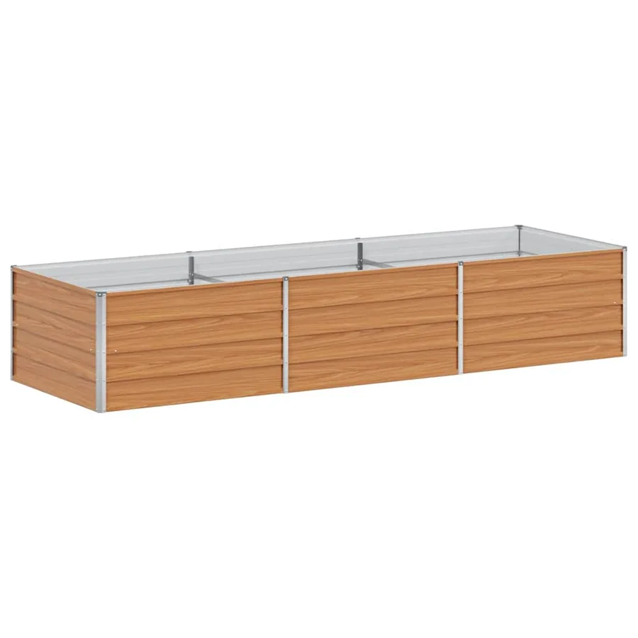 Jardinière surélevée Marron Clair 240 x 80 x 45 cm - 7