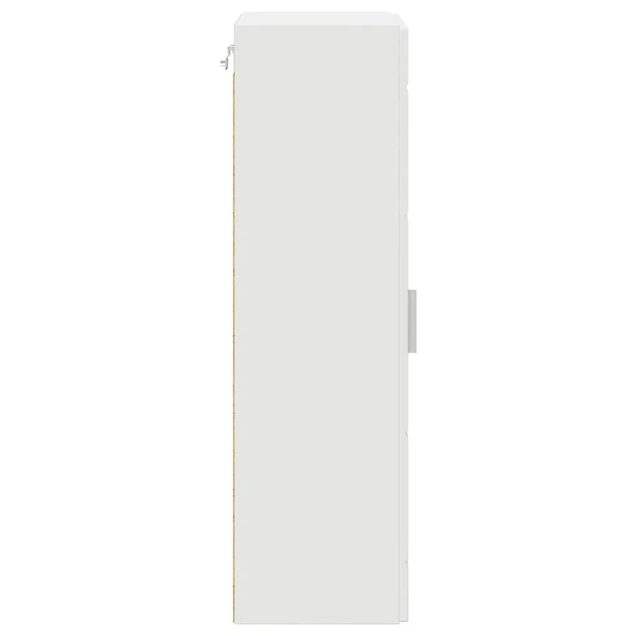 Cabinet en Bois Blanc 50 x 29 x 100 cm Bois d'ingénierie - 7