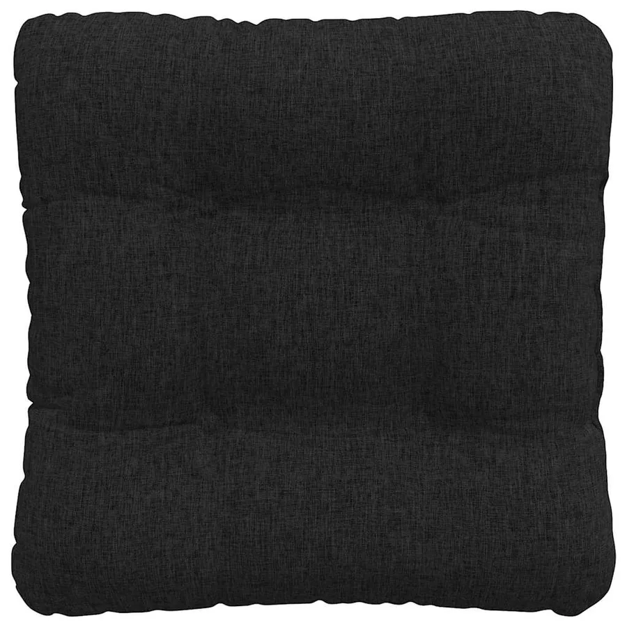 Coussins de siège 4 pcs Noir 40 x 40 x 12 cm tissu - 7