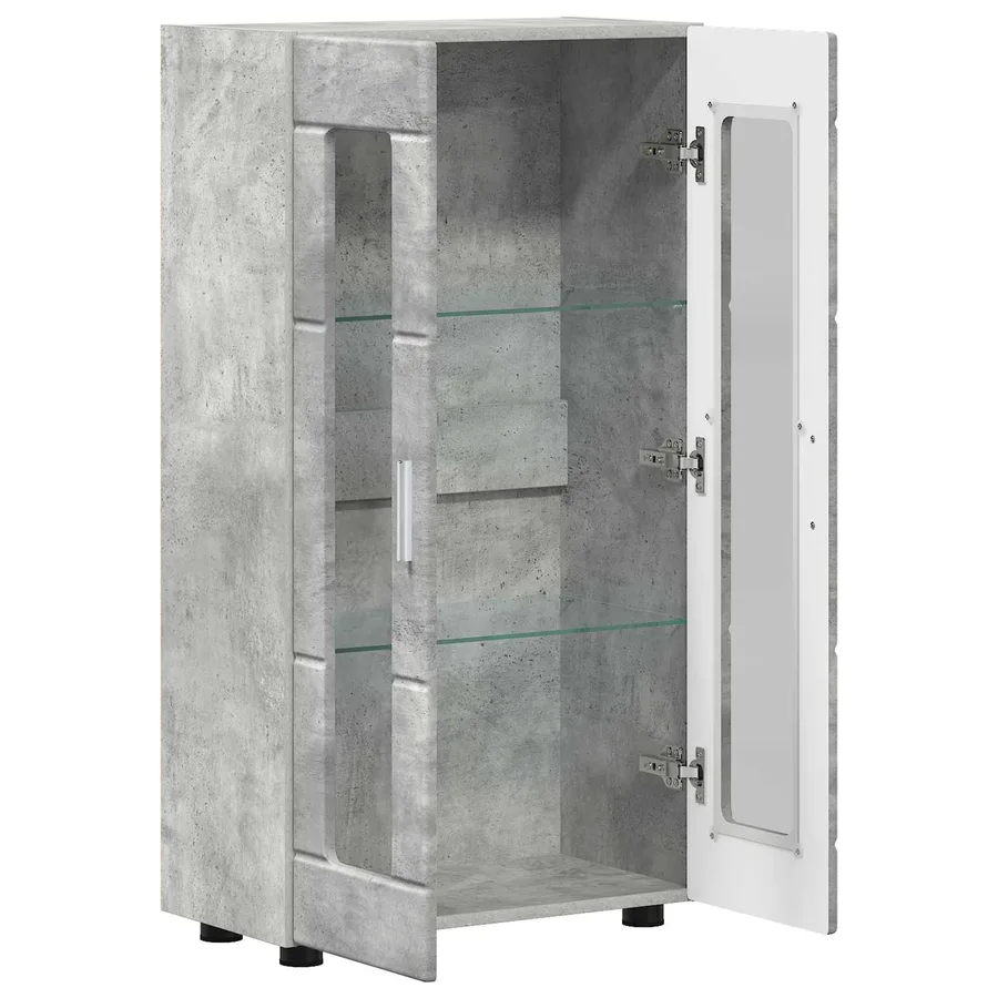 Buffet FLORIN Gris béton 55,5 x 29 x 100 cm Bois d'ingénierie - 5