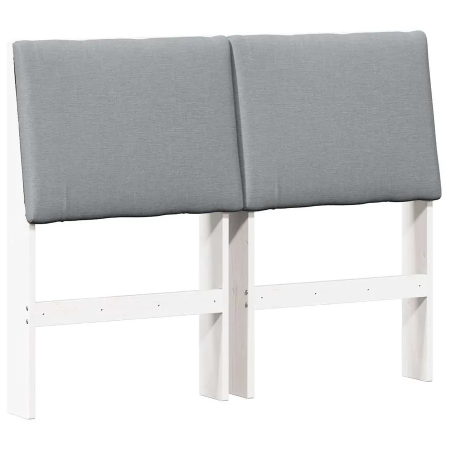 Tête de lit capitonnée Gris clair 120 cm Pin massif - 2