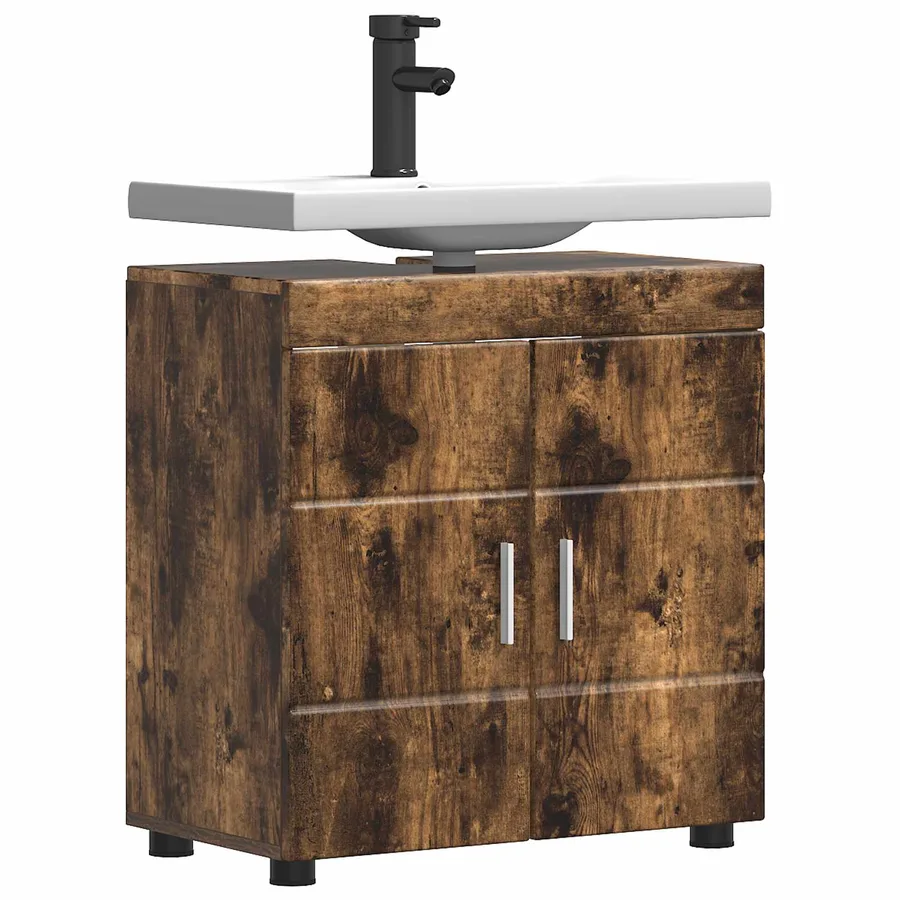 Ensemble d'armoire de salle de bain TULUM Chêne fumé - 3