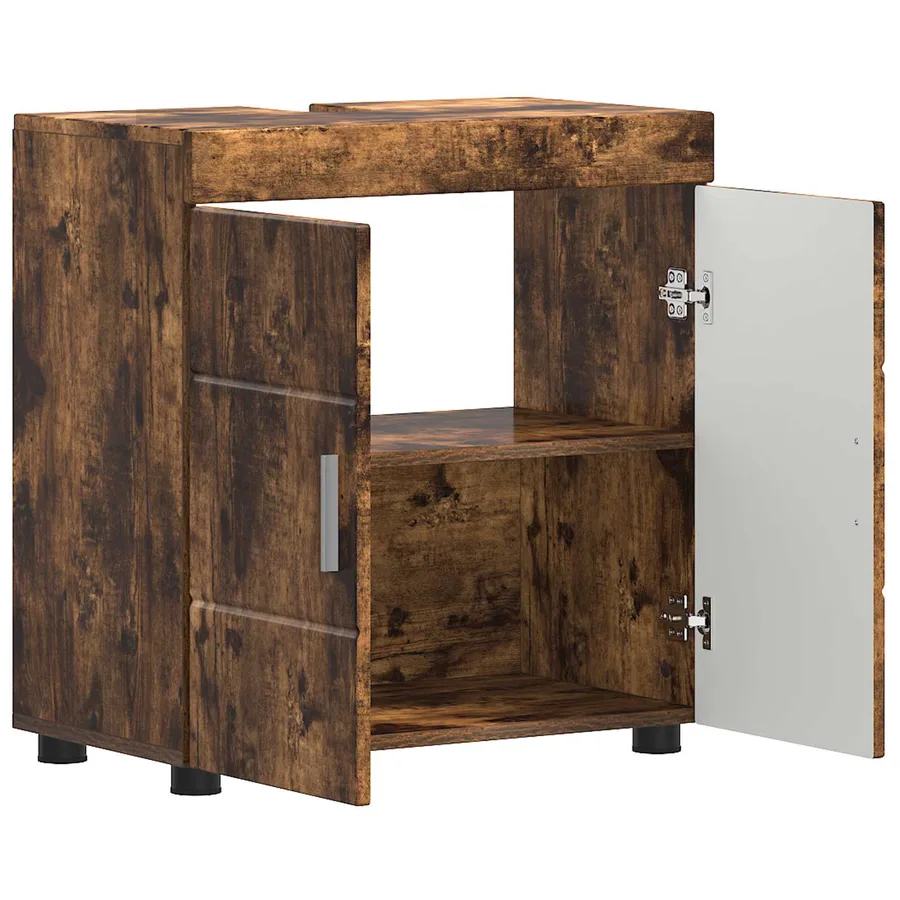 Ensemble d'armoire de salle de bain TULUM Chêne fumé - 5