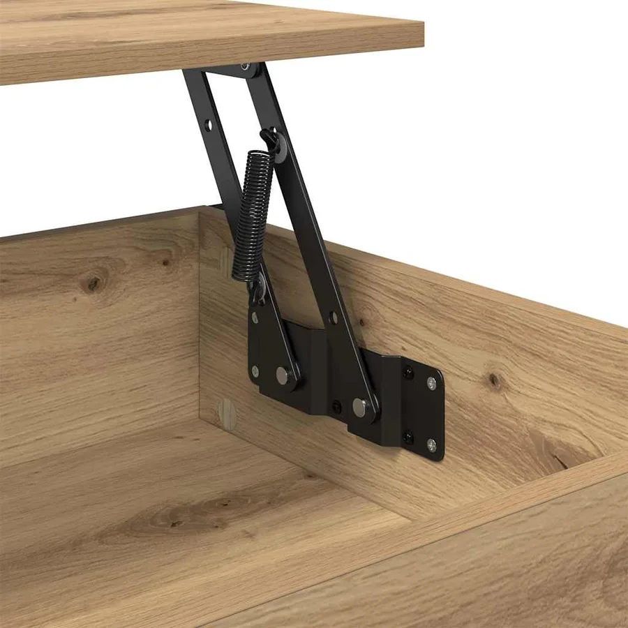 Table basse Chêne artisanal 70 x 50 x 54.5 cm Bois d'ingénierie - 10