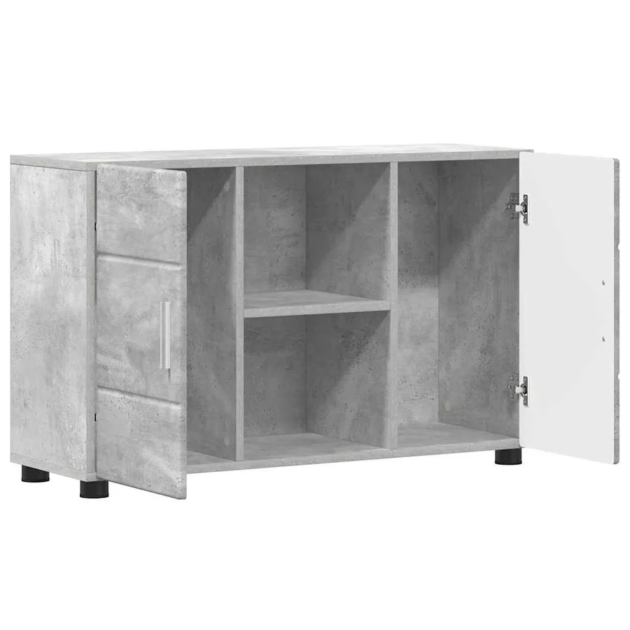 Buffet FLORIN 88,5 x 30,5 x 55,5 cm Gris béton - 5