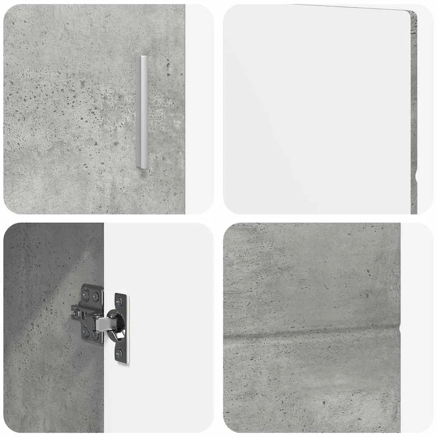 Buffet FLORIN 88,5 x 30,5 x 55,5 cm Gris béton - 9