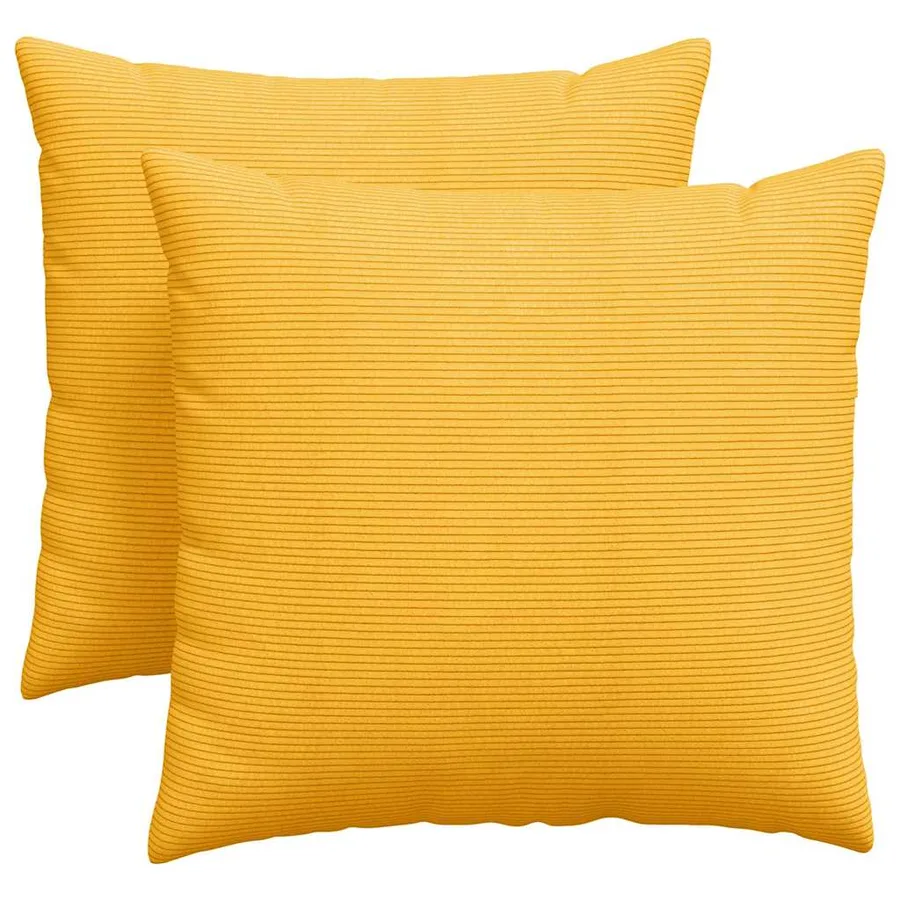 Coussins de canapé 2 pcs Jaune clair 45 x 45 cm - 2