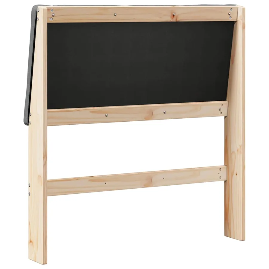 Tête de lit capitonnée Gris foncé 100 cm Pin massif - 6
