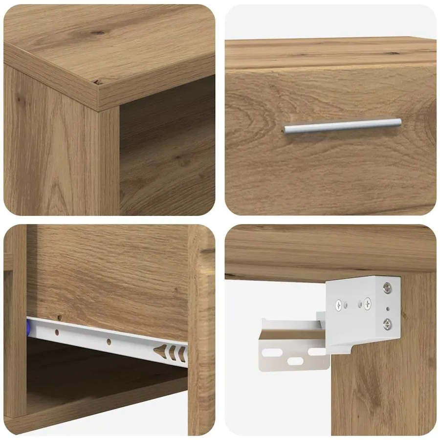 Ensemble meuble TV FLORIN 3 pcs Chêne artisanal - 10