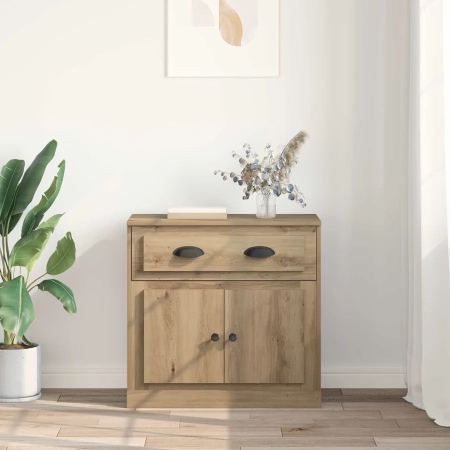 Haut Armoire Chêne artisanal 70 x 35,5 x 67,5 cm - 4