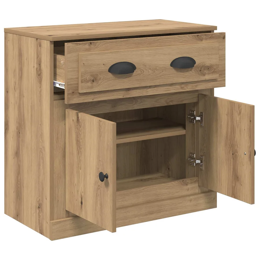 Haut Armoire Chêne artisanal 70 x 35,5 x 67,5 cm - 5