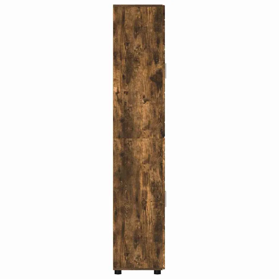 Haut Armoire avec étagère FLORIN Chêne fumé 60 x 35 x 182 cm - 7